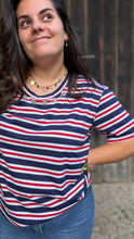 Charger l'image dans la galerie, Tshirt marinière à col bijoux