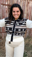 Charger l'image dans la galerie, Gilet en maille écru à motifs jacquard Pio - Orfeo