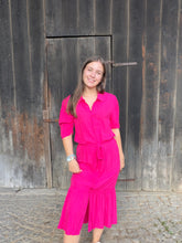 Charger l'image dans la galerie, Robe fushia midi Grace &amp; Mila - Eloise