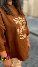 Charger l'image dans la galerie, Tshirt oversize Cowboy choco - Trocadéro
