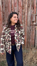 Charger l'image dans la galerie, Veste blazer écrue à imprimé floral vintage Adriel - Orfeo