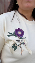 Charger l'image dans la galerie, T-shirt écru à fleur brodée et nœud Sohanne - Orfeo
