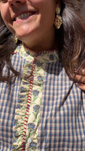 Charger l'image dans la galerie, Blouse à carreaux et empiècements - Emile