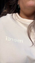 Charger l'image dans la galerie, Sweat écru "Merci" Grace &amp; Mila - Positive