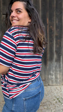 Charger l'image dans la galerie, Tshirt marinière à col bijoux