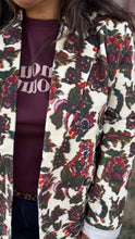 Charger l'image dans la galerie, Veste blazer écrue à imprimé floral vintage Adriel - Orfeo