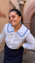Charger l'image dans la galerie, Chemise à pois col claudine - Monica