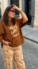 Charger l'image dans la galerie, Tshirt oversize Cowboy choco - Trocadéro