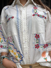 Charger l'image dans la galerie, Chemise blanche brodée - Élise