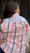 Charger l'image dans la galerie, Chemise patchwork brodée cœurs - Simone