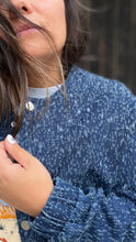 Charger l'image dans la galerie, Veste Courte Tweed Marine Chinée – Valerie