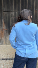Charger l'image dans la galerie, Blazer bleu ciel chiné cintré – Young