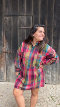 Charger l'image dans la galerie, Robe chemise à carreaux multicolores - Lou