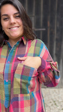 Charger l'image dans la galerie, Robe chemise à carreaux multicolores - Lou