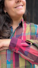Charger l'image dans la galerie, Robe chemise à carreaux multicolores - Lou
