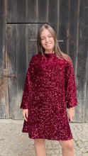 Charger l'image dans la galerie, Robe sequins nœud dos - Céleste