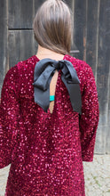 Charger l'image dans la galerie, Robe sequins nœud dos - Céleste