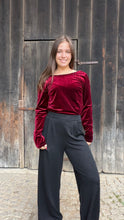 Charger l'image dans la galerie, Pantalon évasé irisé noir - Opium