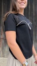 Charger l'image dans la galerie, Tshirt noir à strass La Petite Étoile - Twila