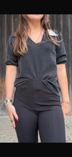 Charger l'image dans la galerie, Legging en toile noir - Diane