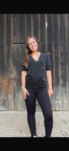 Charger l'image dans la galerie, Legging en toile noir - Diane