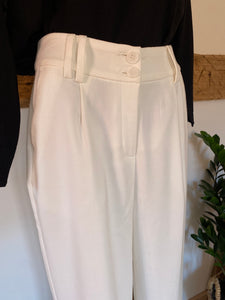 Pantalon blanc en toile fine